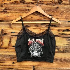 ROMWE | Lace Crop Top S